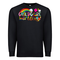 Black childcare life Premium Sweatshirt - NancyCooperArtShop