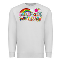 Dove Grey childcare life Premium Sweatshirt - NancyCooperArtShop