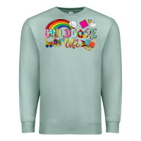 Seafoam childcare life Premium Sweatshirt - NancyCooperArtShop