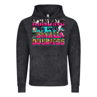 Vintage Black minding my own small business Vintage Hoodie - Zillion Design Studio