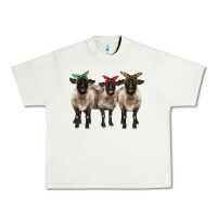 Pistachio 3 sheeps suffolk ewe with bandana Urban Heavy Tee - BarkalooDesign
