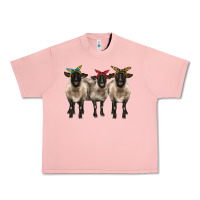 Salmon 3 sheeps suffolk ewe with bandana Urban Heavy Tee - BarkalooDesign