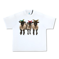 White 3 sheeps suffolk ewe with bandana Urban Heavy Tee - BarkalooDesign