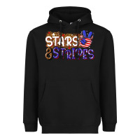 Black stars and stripes Heavyweight Hoodie - NancyCooperArtShop