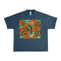 Midnight Navy indian headdress pattern tumbler Urban Heavy Tee - HRA Design Shop