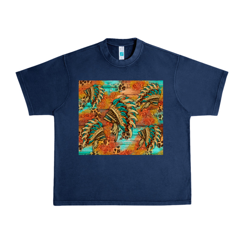 Indian Headdress Pattern Tumbler Urban Heavy Tee by HRA Design Shop | Teevron