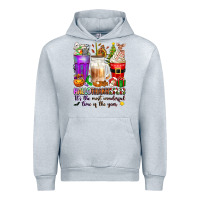 Heather Grey Hallothanksmas coffee cups Urban Hoodie - texasbilliewilder
