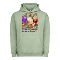 Pigment Oil Green Hallothanksmas coffee cups Urban Hoodie - texasbilliewilder