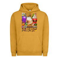 Pigment Peanut Butter Hallothanksmas coffee cups Urban Hoodie - texasbilliewilder