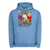 Pigment Pebble Blue Hallothanksmas coffee cups Urban Hoodie - texasbilliewilder