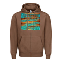 Chestnut turquoise  leather and wooden pattern tumbler Zipper Hoodie - Jasminsmagicworld