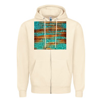 Sandshell turquoise  leather and wooden pattern tumbler Zipper Hoodie - Jasminsmagicworld