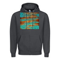 Smoke turquoise  leather and wooden pattern tumbler Zipper Hoodie - Jasminsmagicworld
