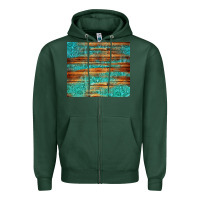 Sports Green turquoise  leather and wooden pattern tumbler Zipper Hoodie - Jasminsmagicworld