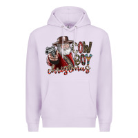 Lilac cowboy christmas Premium Hoodie - SublimationCraftShop