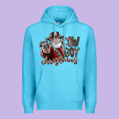 Cowboy Christmas Premium Hoodie Designed By Sublimationcraftshop