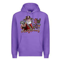 Purple cowboy christmas Premium Hoodie - SublimationCraftShop