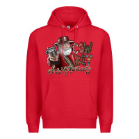 Red cowboy christmas Premium Hoodie - SublimationCraftShop