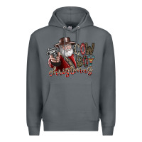 Rock cowboy christmas Premium Hoodie - SublimationCraftShop