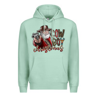 Seafoam cowboy christmas Premium Hoodie - SublimationCraftShop