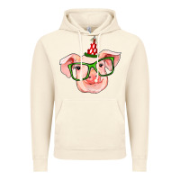 Vintage Artic pig christmas Vintage Hoodie - RanaPortraitStore