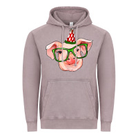Vintage Zinc pig christmas Vintage Hoodie - RanaPortraitStore