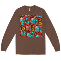 Chestnut back to school with apple seamless pattern Long Sleeve Tee - BundleAndBundleShop