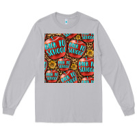 Moon Dust back to school with apple seamless pattern Long Sleeve Tee - BundleAndBundleShop