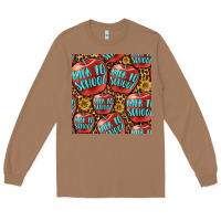 Toasted Coconut back to school with apple seamless pattern Long Sleeve Tee - BundleAndBundleShop