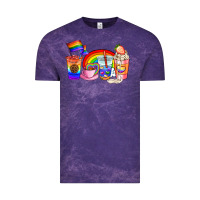 Cloud Purple pride coffee cups Vintage Tee - AdoDesignShop
