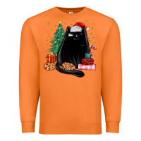 Carrot christmas black cat Premium Sweatshirt - MaliasSmallBusiness
