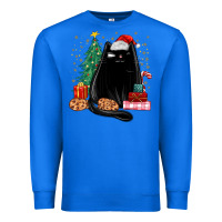 True Royal christmas black cat Premium Sweatshirt - MaliasSmallBusiness