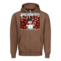Chestnut christmas snowman tumbler Zipper Hoodie - Jasminsmagicworld