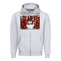 Heather Grey christmas snowman tumbler Zipper Hoodie - Jasminsmagicworld