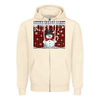 Sandshell christmas snowman tumbler Zipper Hoodie - Jasminsmagicworld