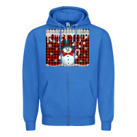 True Royal christmas snowman tumbler Zipper Hoodie - Jasminsmagicworld