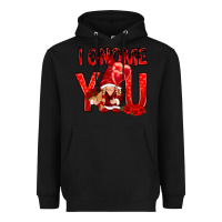 Black i gnome you with roses Heavyweight Hoodie - NancyCooperArtShop
