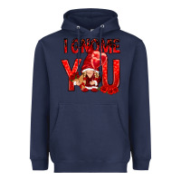 Navy i gnome you with roses Heavyweight Hoodie - NancyCooperArtShop
