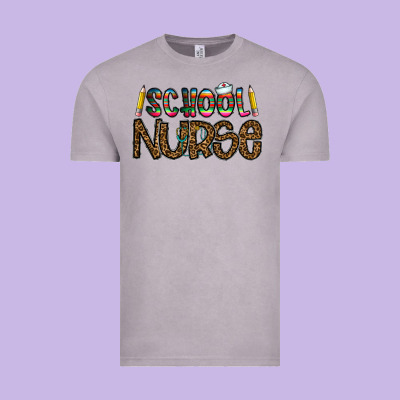 School Nurse Vintage Tee Designed By Cowhidedigitalart