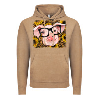 Vintage Coffee sunflowers pig Vintage Hoodie - RanaPortraitStore