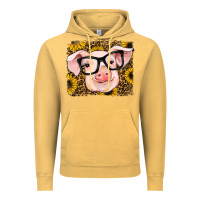Vintage Mustard sunflowers pig Vintage Hoodie - RanaPortraitStore