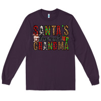 Plum santa's favorite grandma Long Sleeve Tee - Jasminsmagicworld