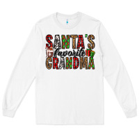 White santa's favorite grandma Long Sleeve Tee - Jasminsmagicworld