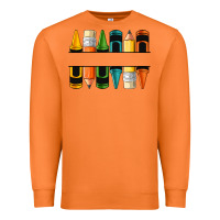 Carrot custom crayons with pencil Premium Sweatshirt - NancyCooperArtShop
