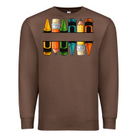 Chestnut custom crayons with pencil Premium Sweatshirt - NancyCooperArtShop