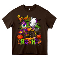 Spooky Cruhser With Monster Truck Heavy Core Tee | Teevron