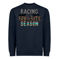 Navy racing is my favorite season Heavyweight Sweatshirt - CowhideDigitalArt