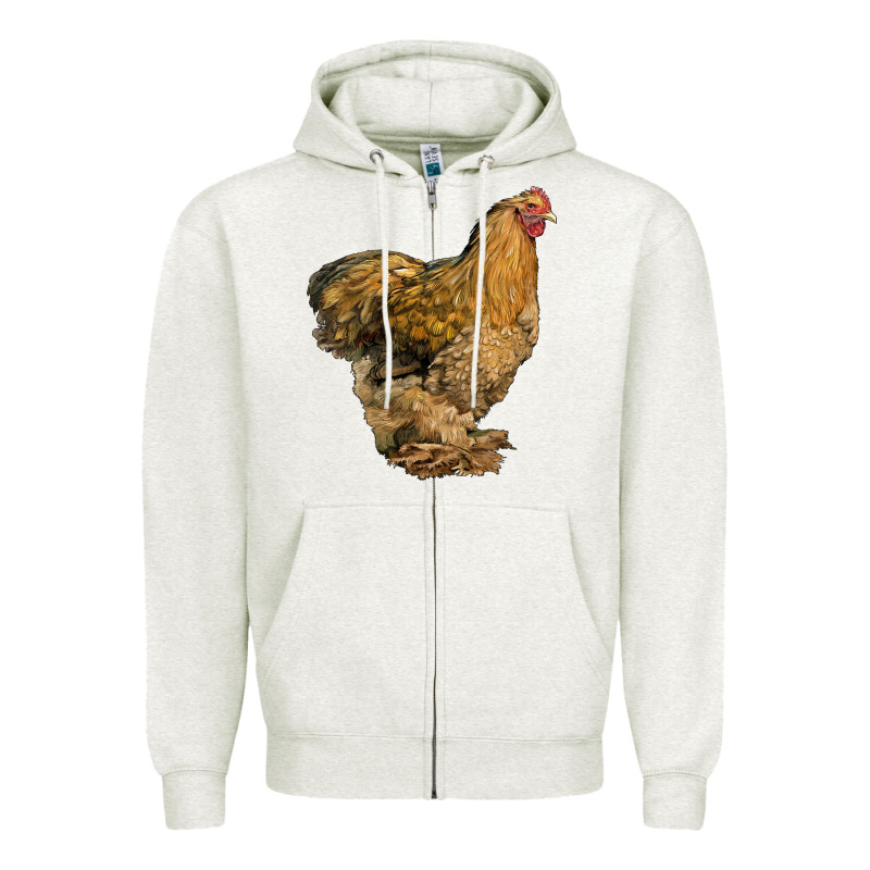 Cochin Chicken Zipper Hoodie by LillyAllenDesigns | Teevron