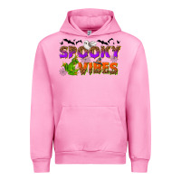 Fuchsia Pink Spooky vibes Urban Hoodie - NancyCooperArtShop