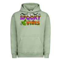 Pigment Oil Green Spooky vibes Urban Hoodie - NancyCooperArtShop
